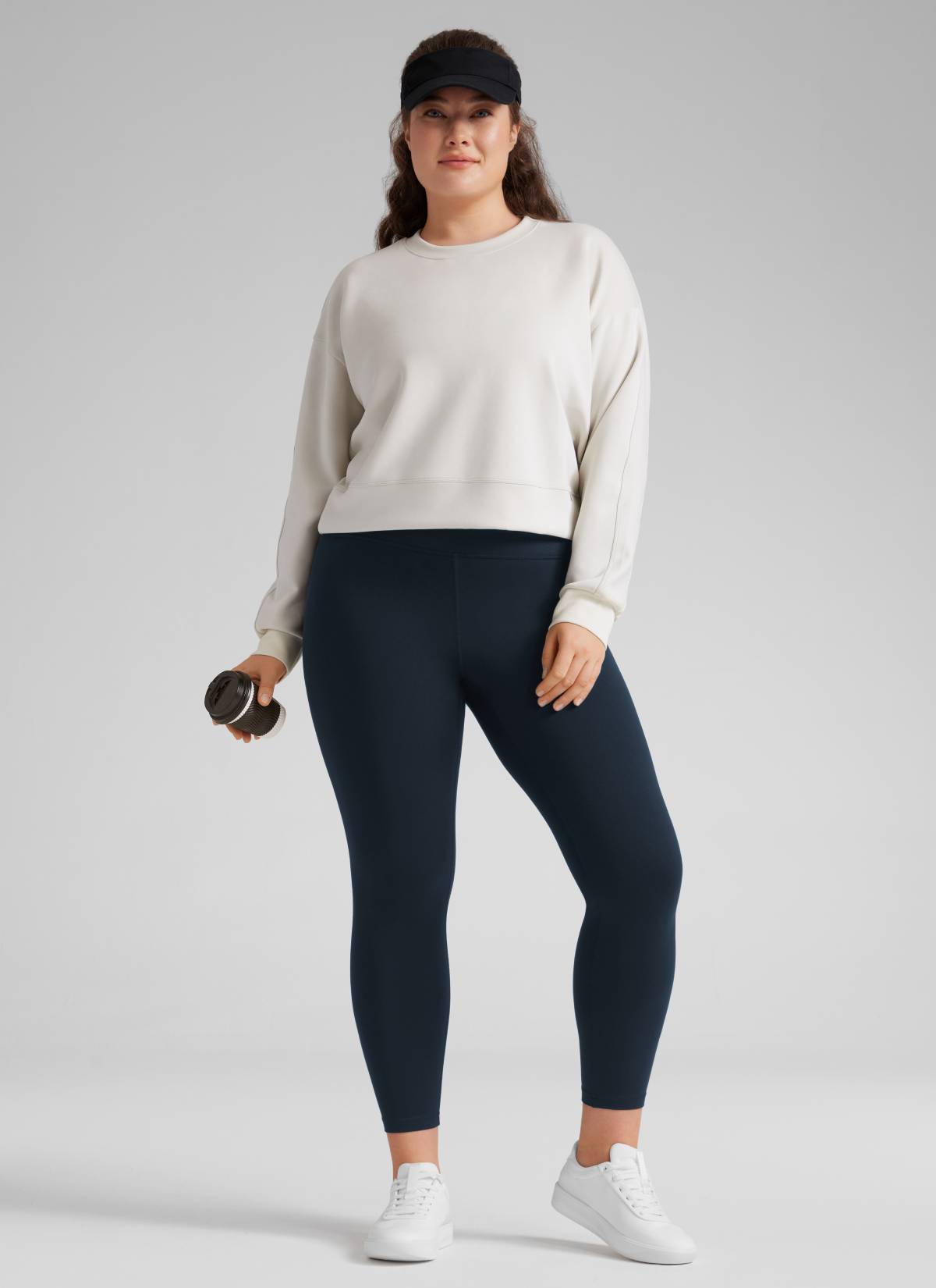 CRZ YOGA Mujer Leggings Butterluxe de Cintura Alta de Talla Grande True Navy