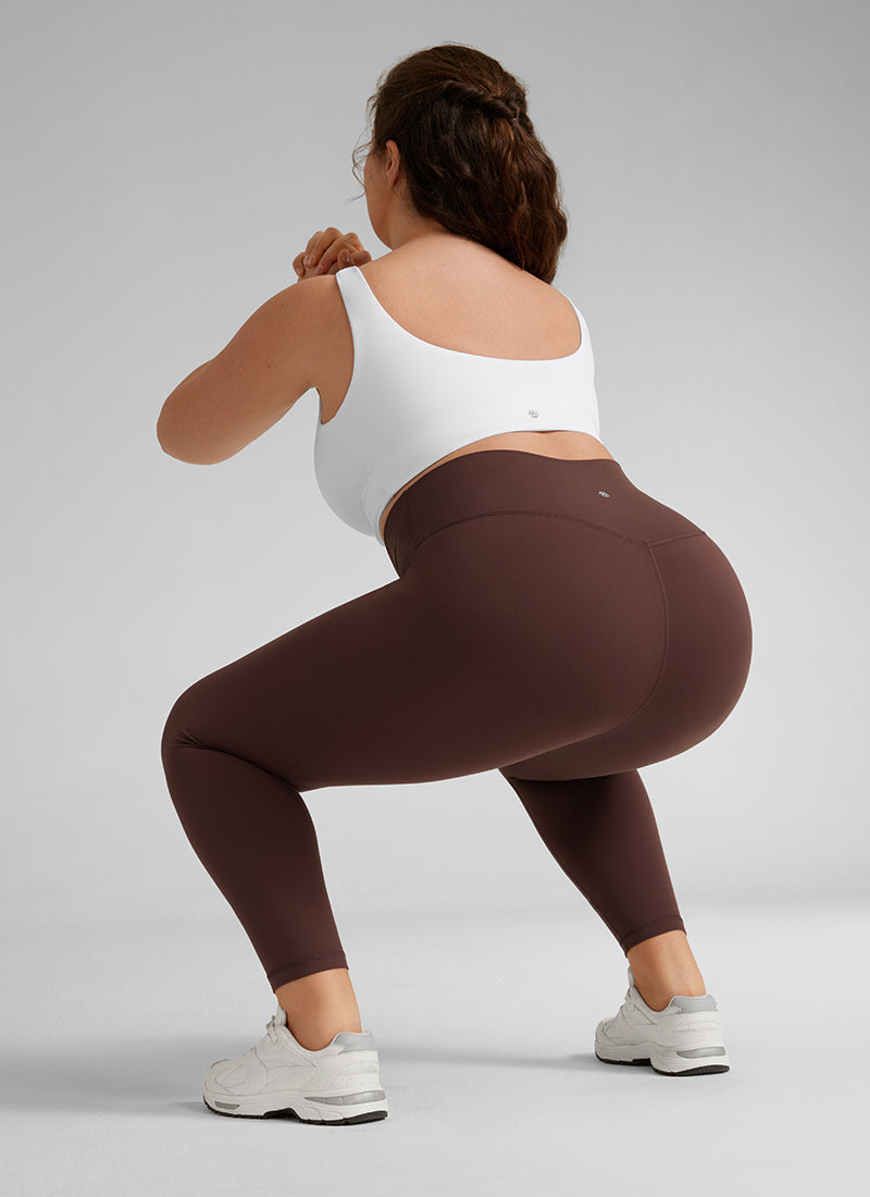 CRZ YOGA Mujer Leggings Butterluxe de Cintura Alta de Talla Grande Gris pardo