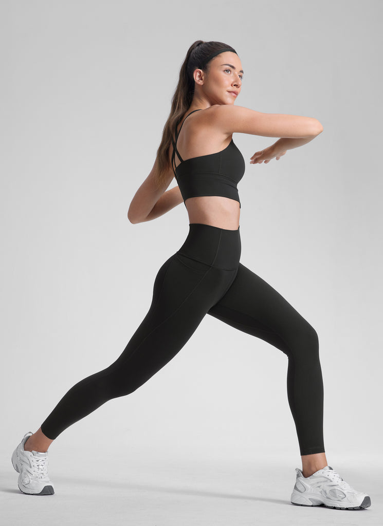 CRZ YOGA Butterluxe Legging con Bolsillos y Cintura Alta para Mujer Negro