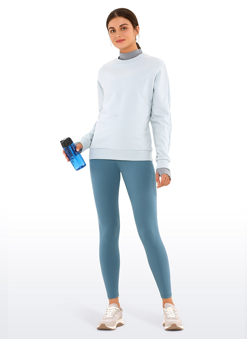 CRZ YOGA Butterluxe Legging con Bolsillos y Cintura Alta para Mujer Cenizas azules