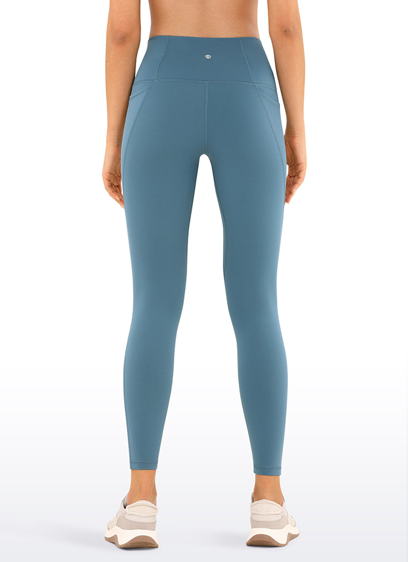 CRZ YOGA Butterluxe Legging con Bolsillos y Cintura Alta para Mujer Cenizas azules