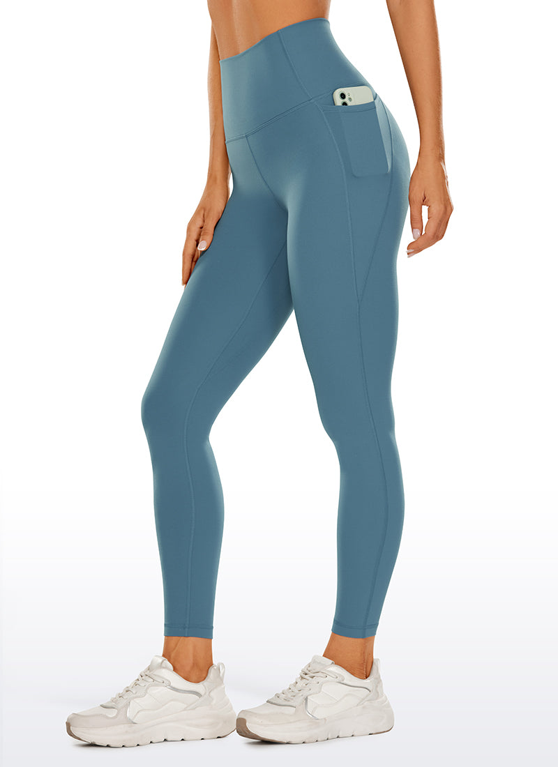 CRZ YOGA Butterluxe Legging con Bolsillos y Cintura Alta para Mujer Cenizas azules