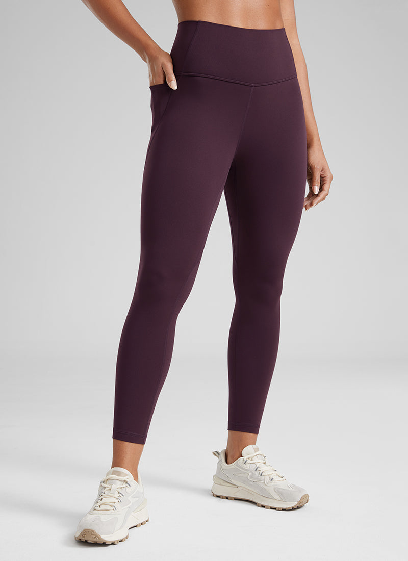 CRZ YOGA Butterluxe Legging con Bolsillos y Cintura Alta para Mujer Deep Purple