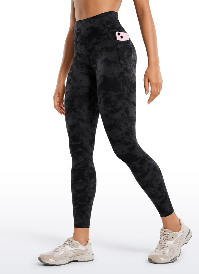 CRZ YOGA Butterluxe Legging con Bolsillos y Cintura Alta para Mujer Tinta ahumada Tie Dye