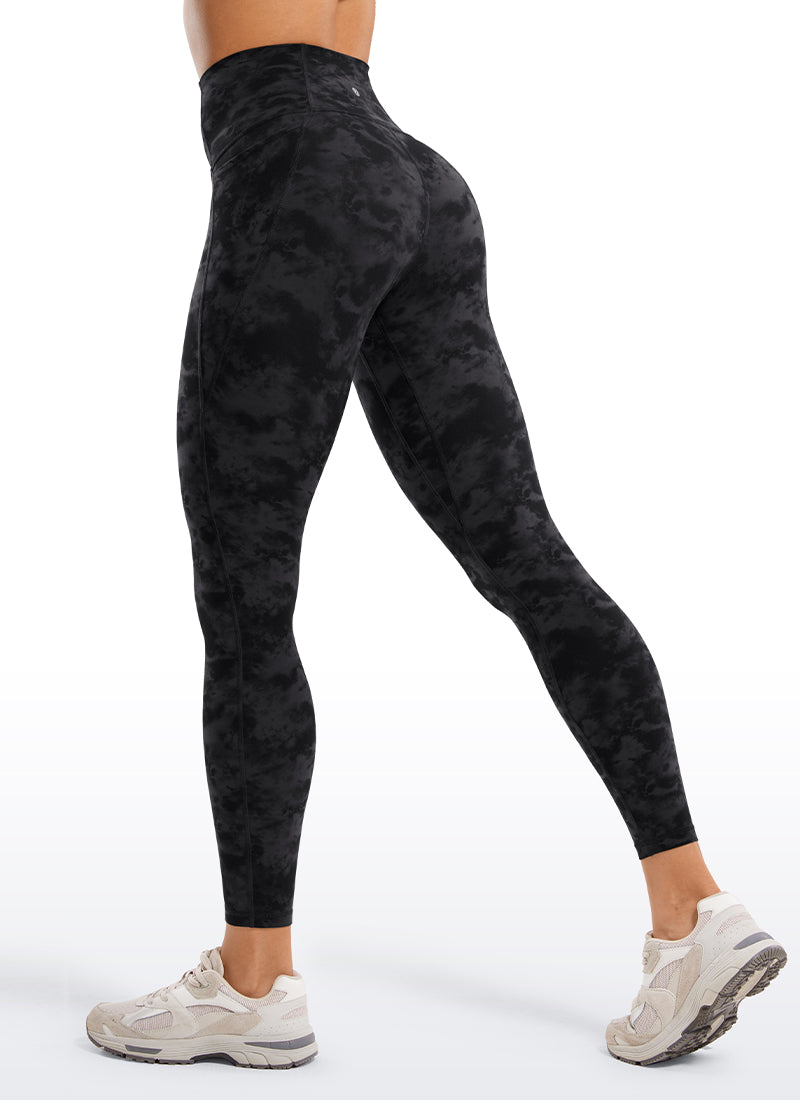 CRZ YOGA Butterluxe Legging con Bolsillos y Cintura Alta para Mujer Tinta ahumada Tie Dye
