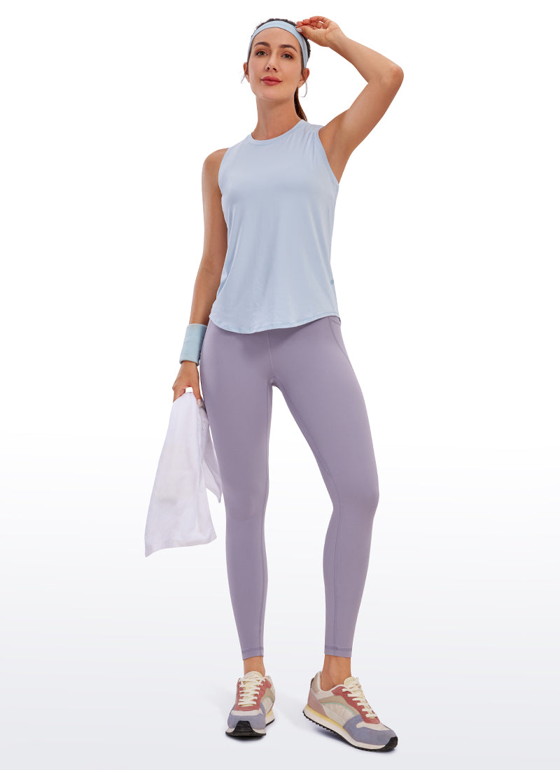 CRZ YOGA Butterluxe Legging con Bolsillos y Cintura Alta para Mujer Lavender Mist