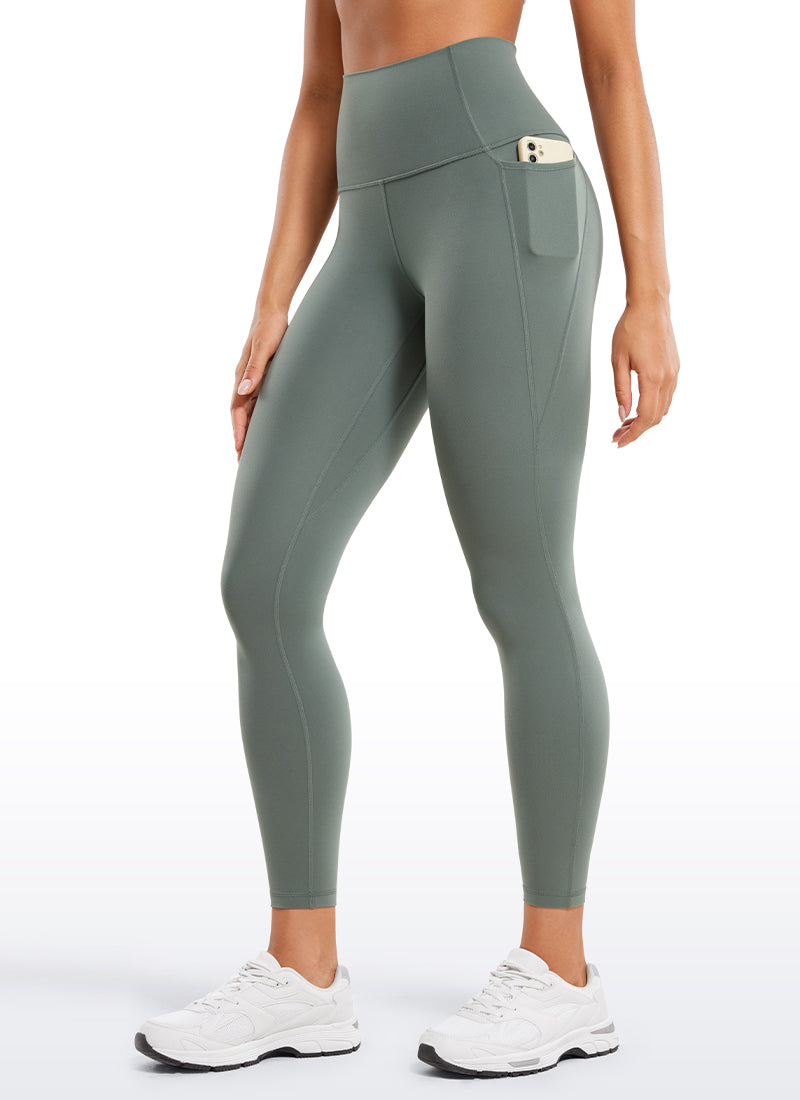 CRZ YOGA Butterluxe Legging con Bolsillos y Cintura Alta para Mujer Salvia gris