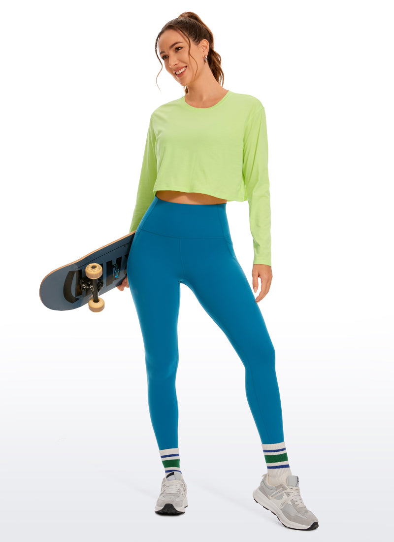 CRZ YOGA Butterluxe Legging con Bolsillos y Cintura Alta para Mujer Azul supersónico