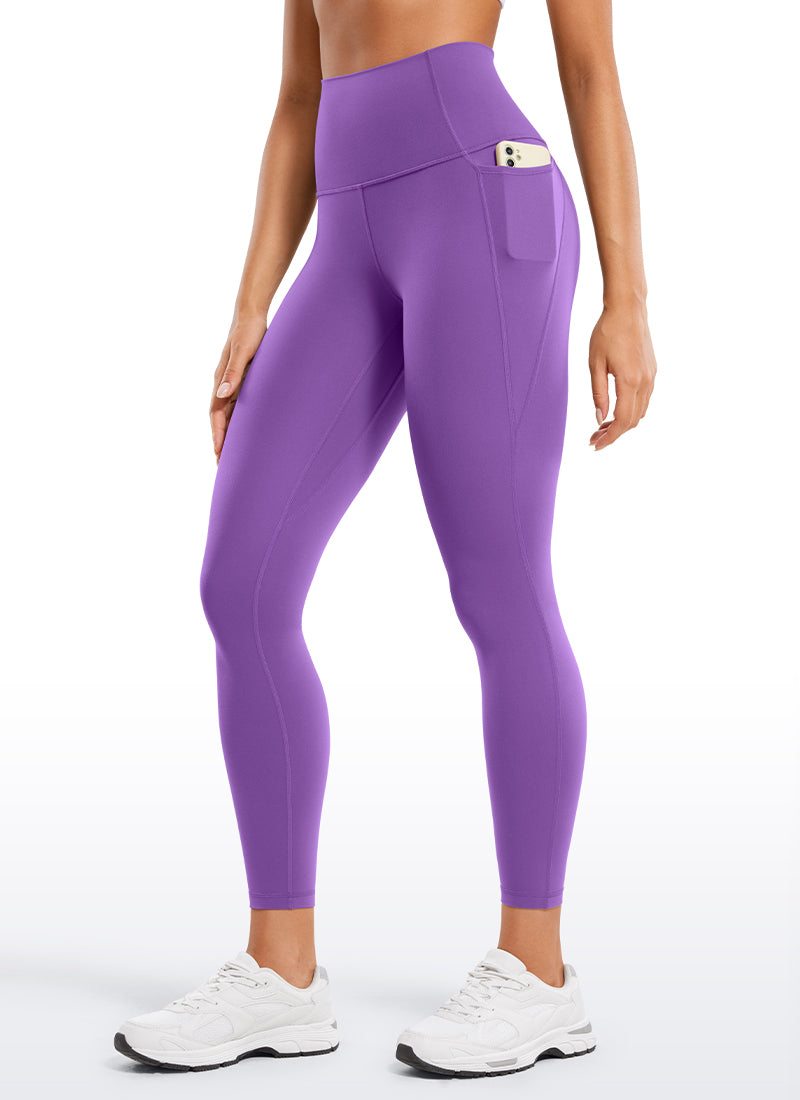 CRZ YOGA Butterluxe Legging con Bolsillos y Cintura Alta para Mujer Lilas Reales