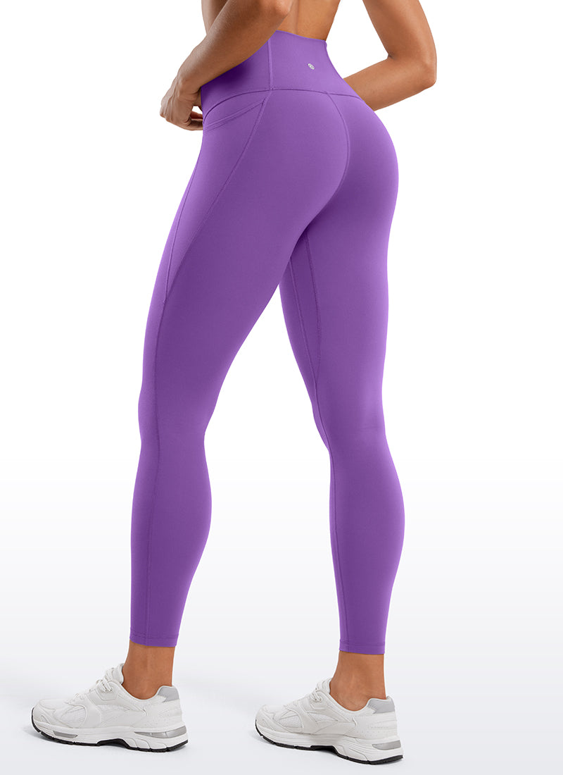 CRZ YOGA Butterluxe Legging con Bolsillos y Cintura Alta para Mujer Lilas Reales
