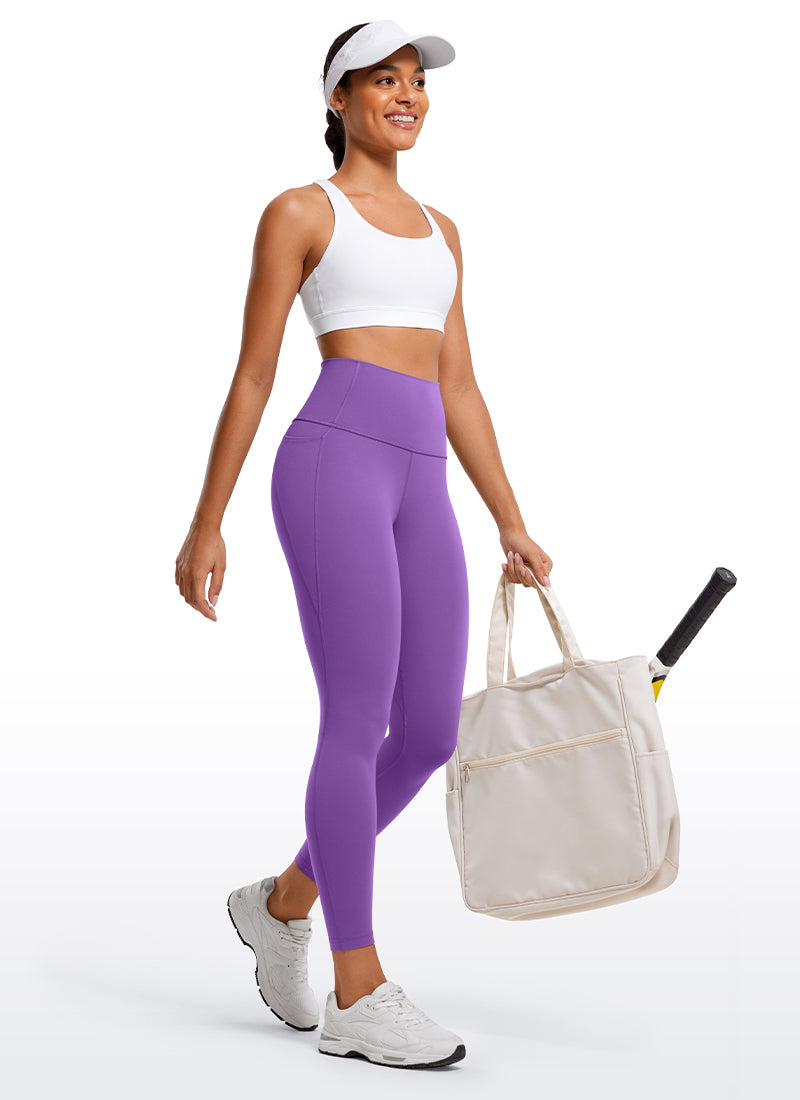 CRZ YOGA Butterluxe Legging con Bolsillos y Cintura Alta para Mujer Lilas Reales