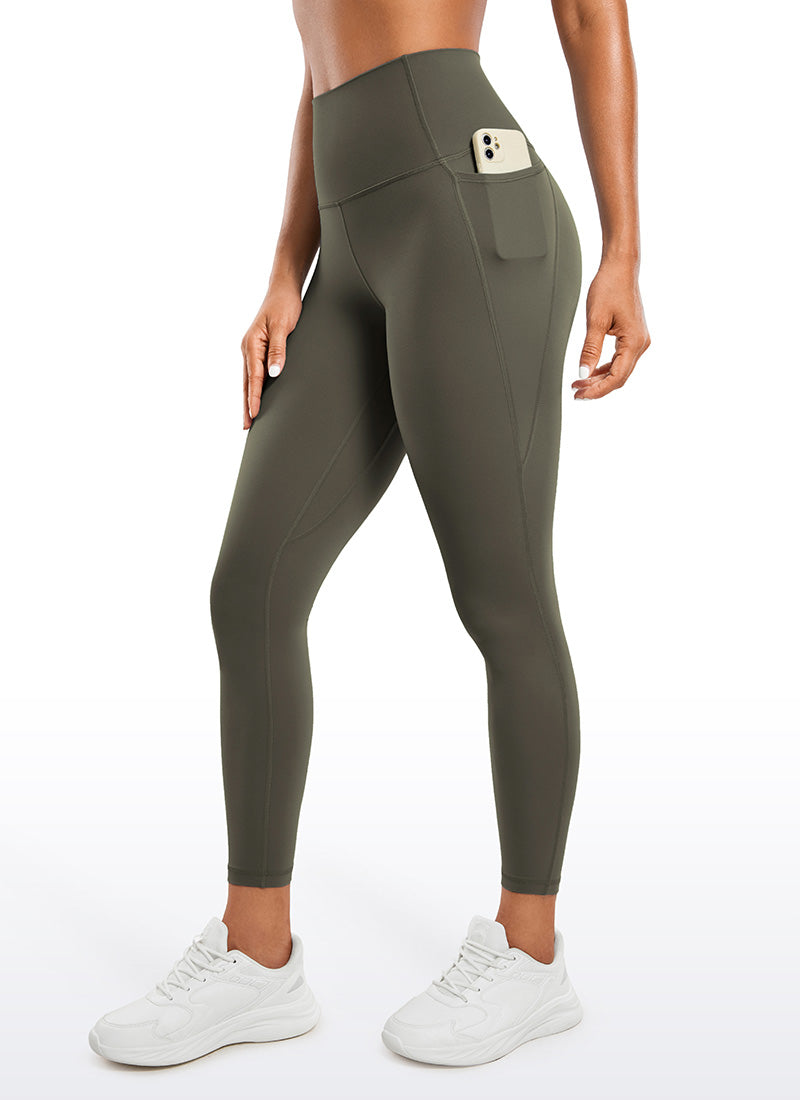 CRZ YOGA Butterluxe Legging con Bolsillos y Cintura Alta para Mujer Verde Militar Claro