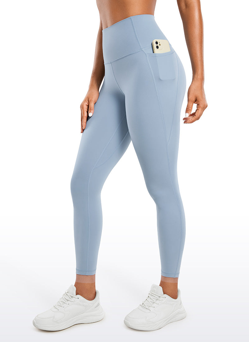 CRZ YOGA Butterluxe Legging con Bolsillos y Cintura Alta para Mujer Batista Azul