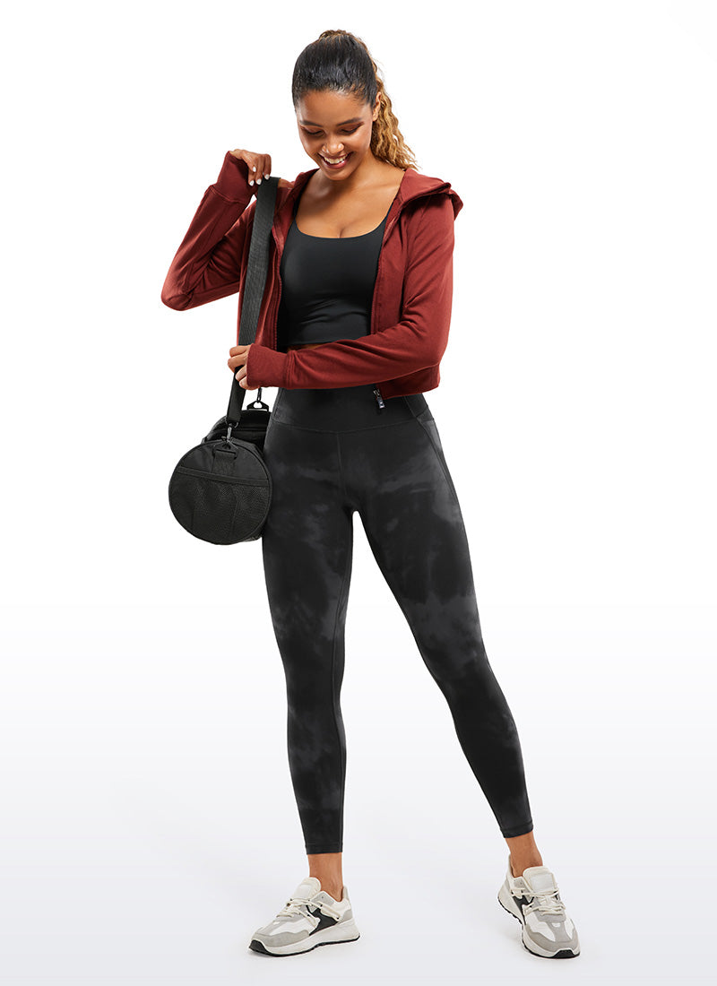 CRZ YOGA Butterluxe Legging con Bolsillos y Cintura Alta para Mujer True Navy