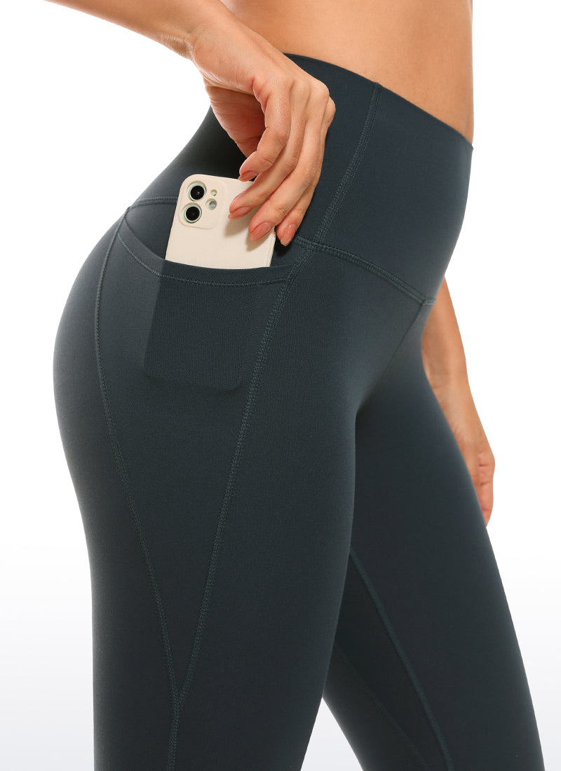 CRZ YOGA Butterluxe Legging con Bolsillos y Cintura Alta para Mujer Verde oscuro