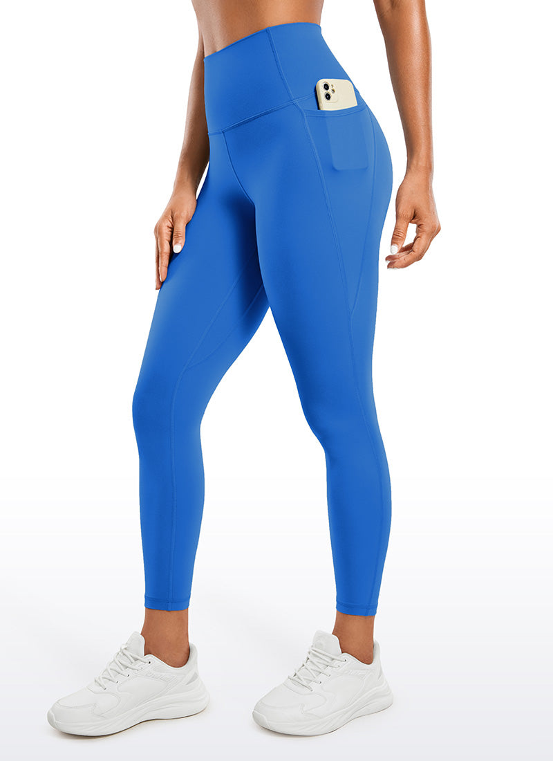 CRZ YOGA Butterluxe Legging con Bolsillos y Cintura Alta para Mujer Azul Destello