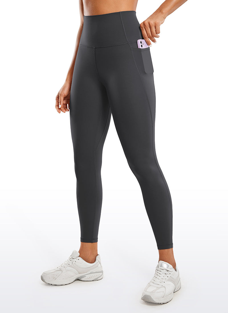 CRZ YOGA Butterluxe Legging con Bolsillos y Cintura Alta para Mujer Gris misterioso