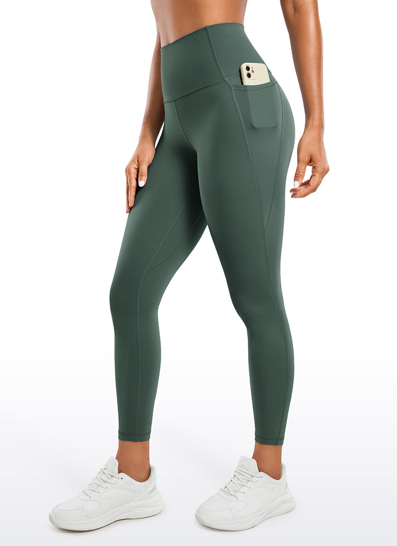 CRZ YOGA Butterluxe Legging con Bolsillos y Cintura Alta para Mujer Verde Bosque Oscuro