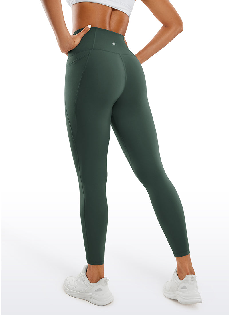 CRZ YOGA Butterluxe Legging con Bolsillos y Cintura Alta para Mujer Verde Bosque Oscuro
