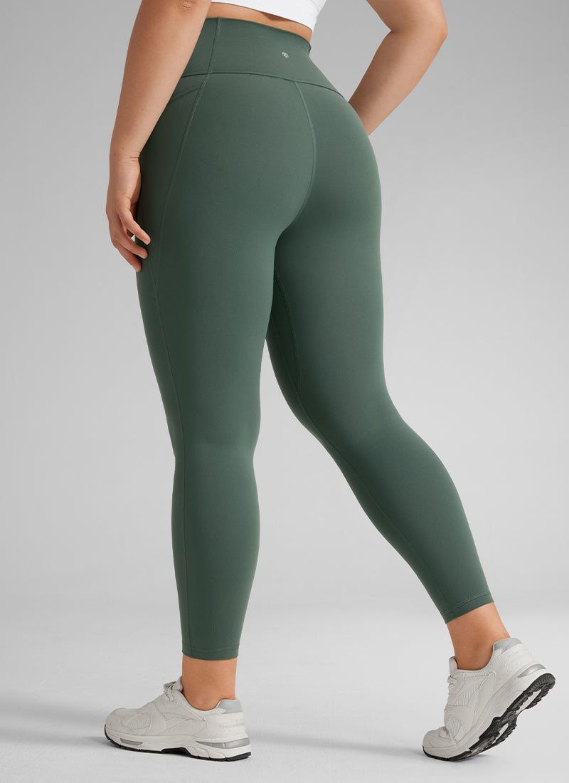 CRZ YOGA Butterluxe Legging con Bolsillos y Cintura Alta para Mujer Verde Bosque Oscuro