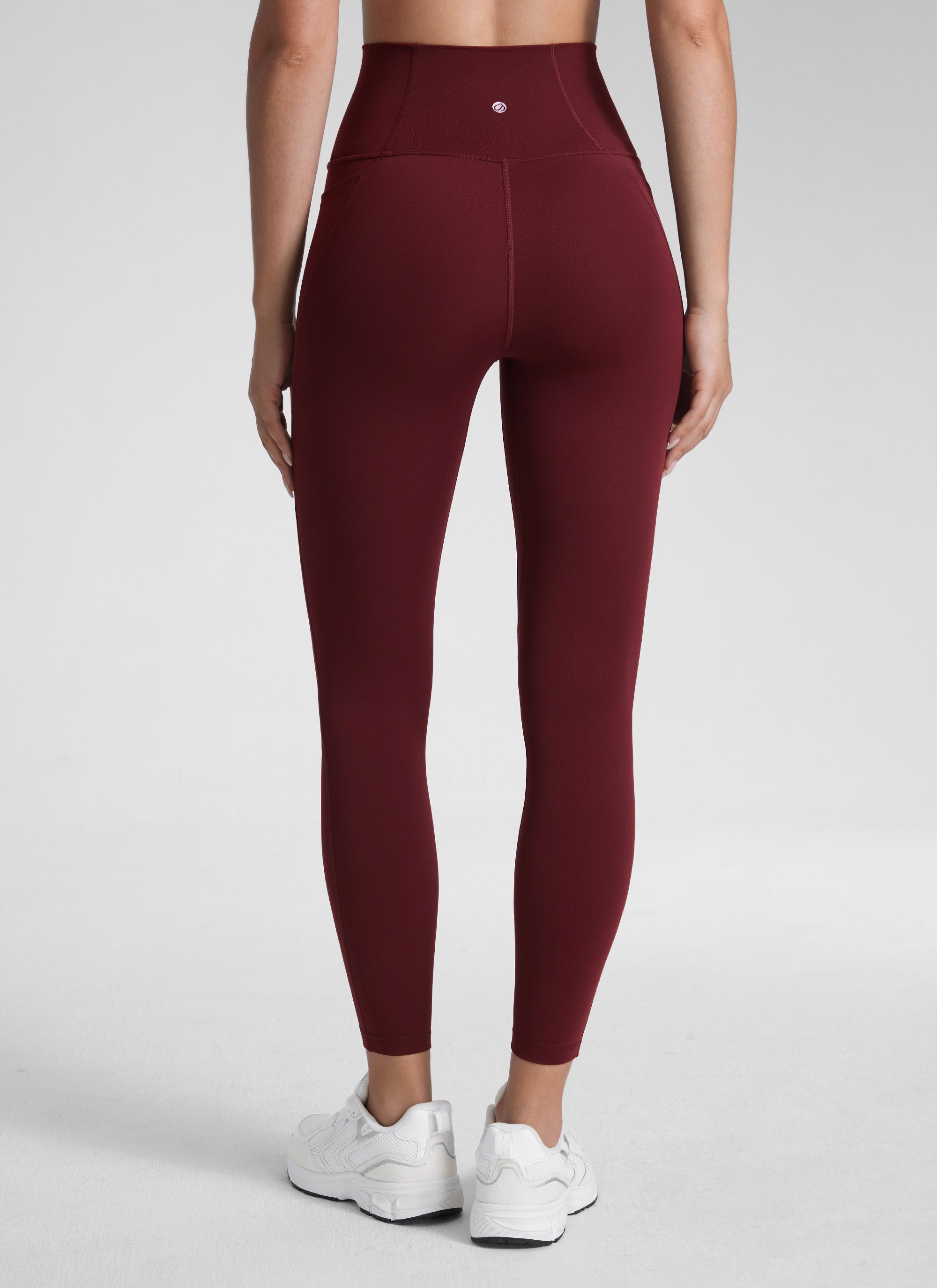 CRZ YOGA Butterluxe Legging con Bolsillos y Cintura Alta para Mujer Merlot Rojo