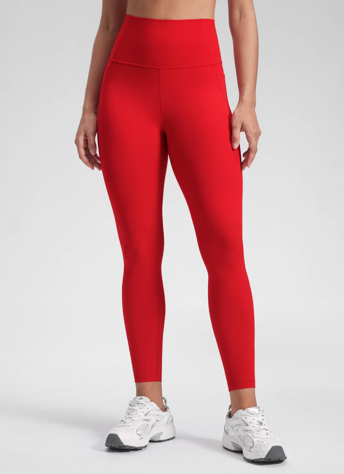 CRZ YOGA Butterluxe Legging con Bolsillos y Cintura Alta para Mujer Chile Rojo
