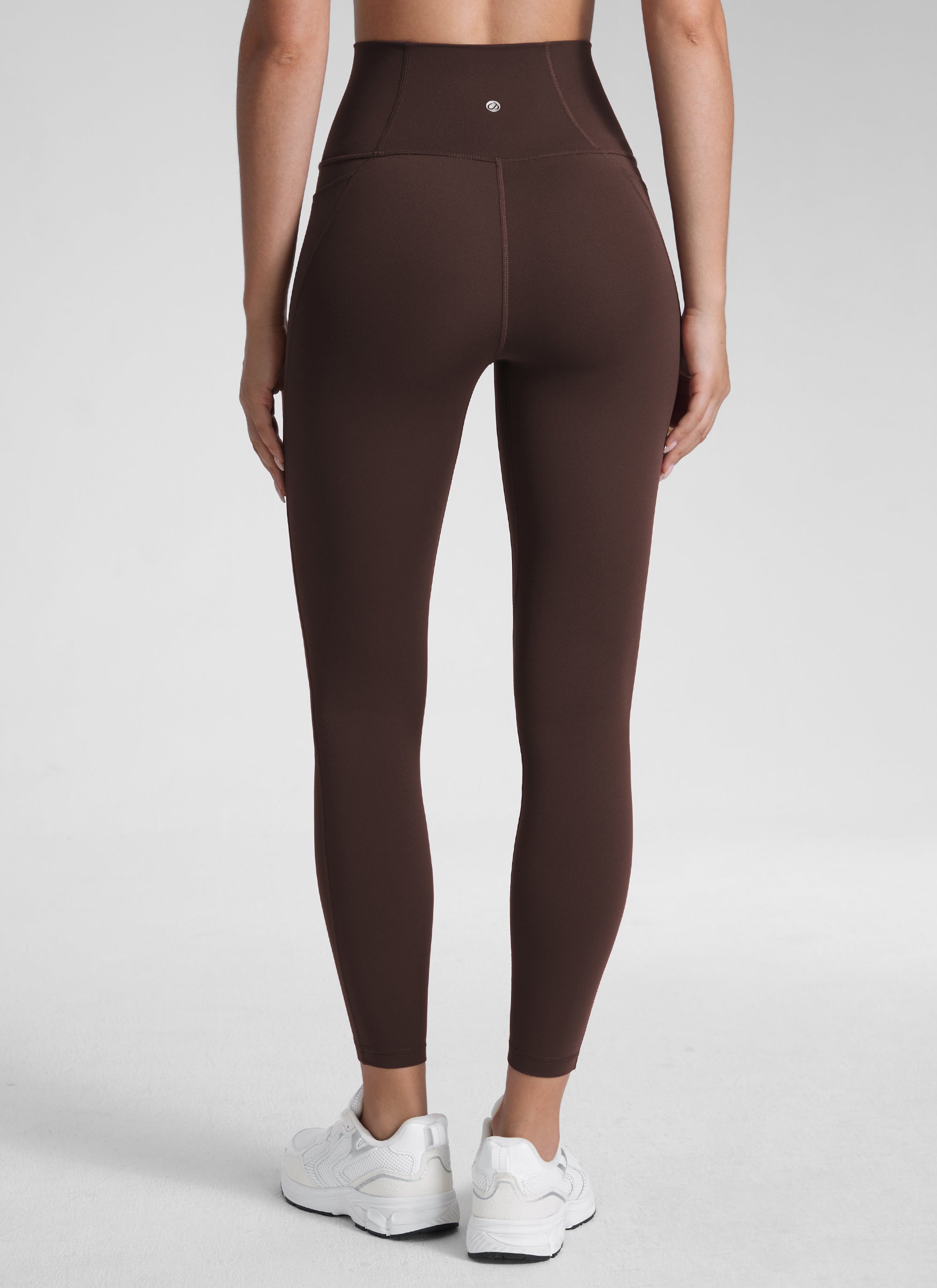 CRZ YOGA Butterluxe Legging con Bolsillos y Cintura Alta para Mujer Marrón Fudge Caliente