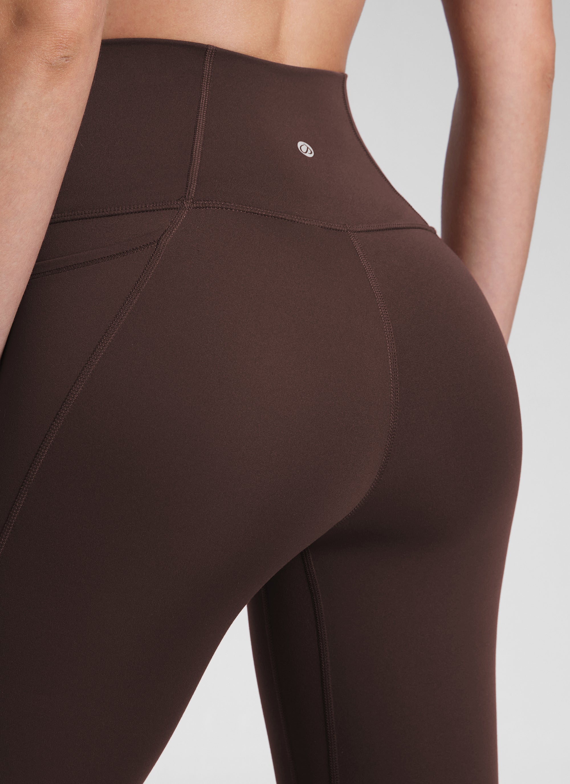 CRZ YOGA Butterluxe Legging con Bolsillos y Cintura Alta para Mujer Marrón Fudge Caliente