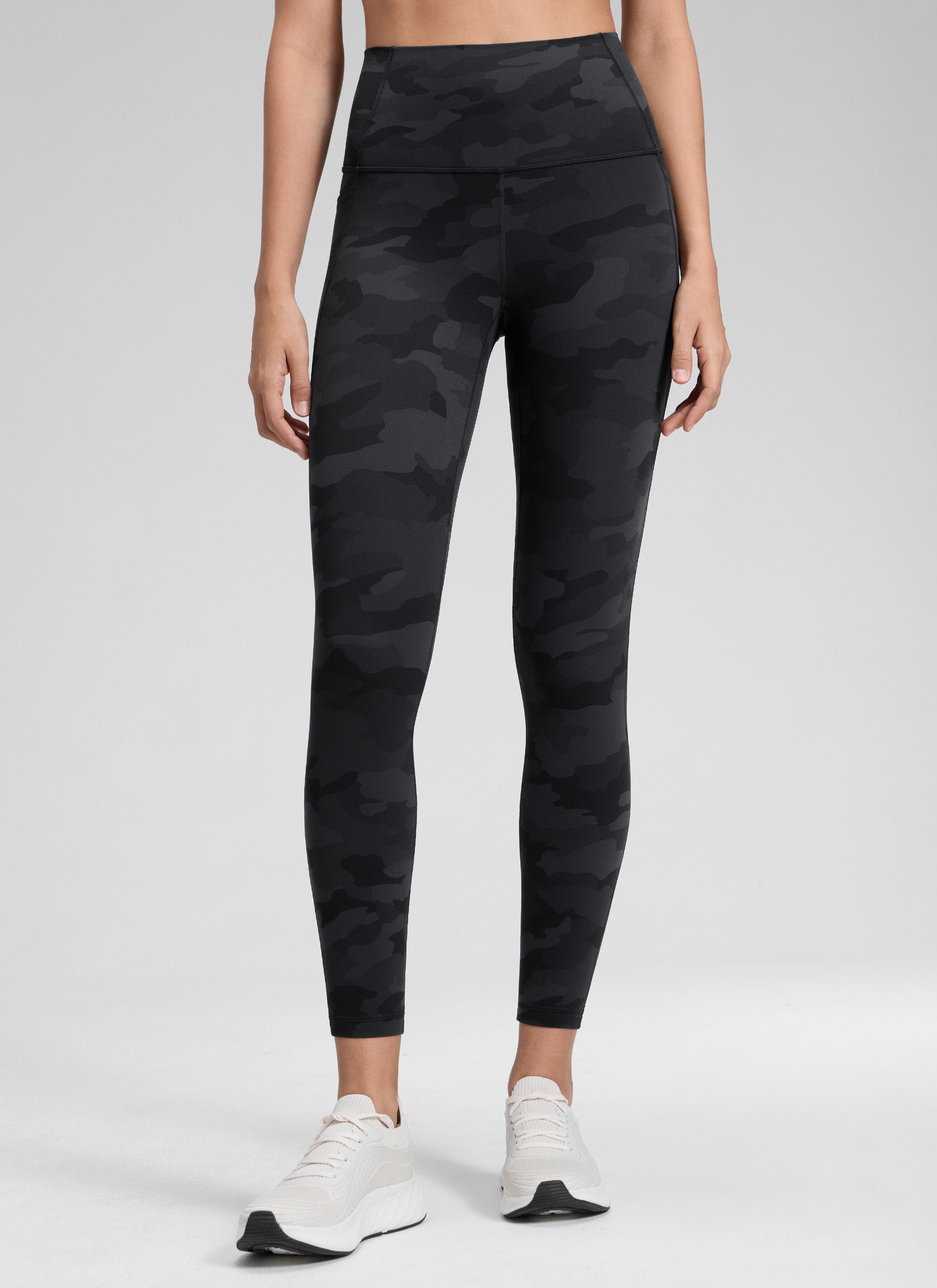 CRZ YOGA Butterluxe Legging con Bolsillos y Cintura Alta para Mujer Gris oscuro Camuflaje 2