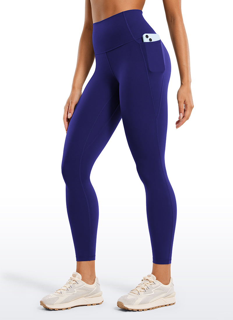 CRZ YOGA Butterluxe Legging con Bolsillos y Cintura Alta para Mujer Larkspur Azul