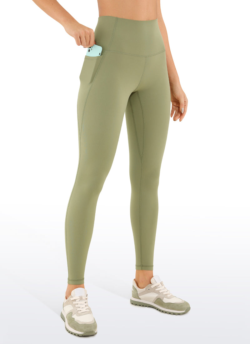 CRZ YOGA Butterluxe Legging con Bolsillos y Cintura Alta para Mujer Musgo Verde