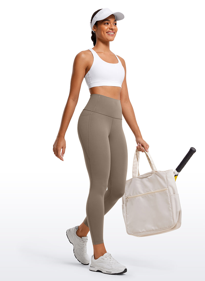 CRZ YOGA Butterluxe Legging con Bolsillos y Cintura Alta para Mujer Nomad Gris