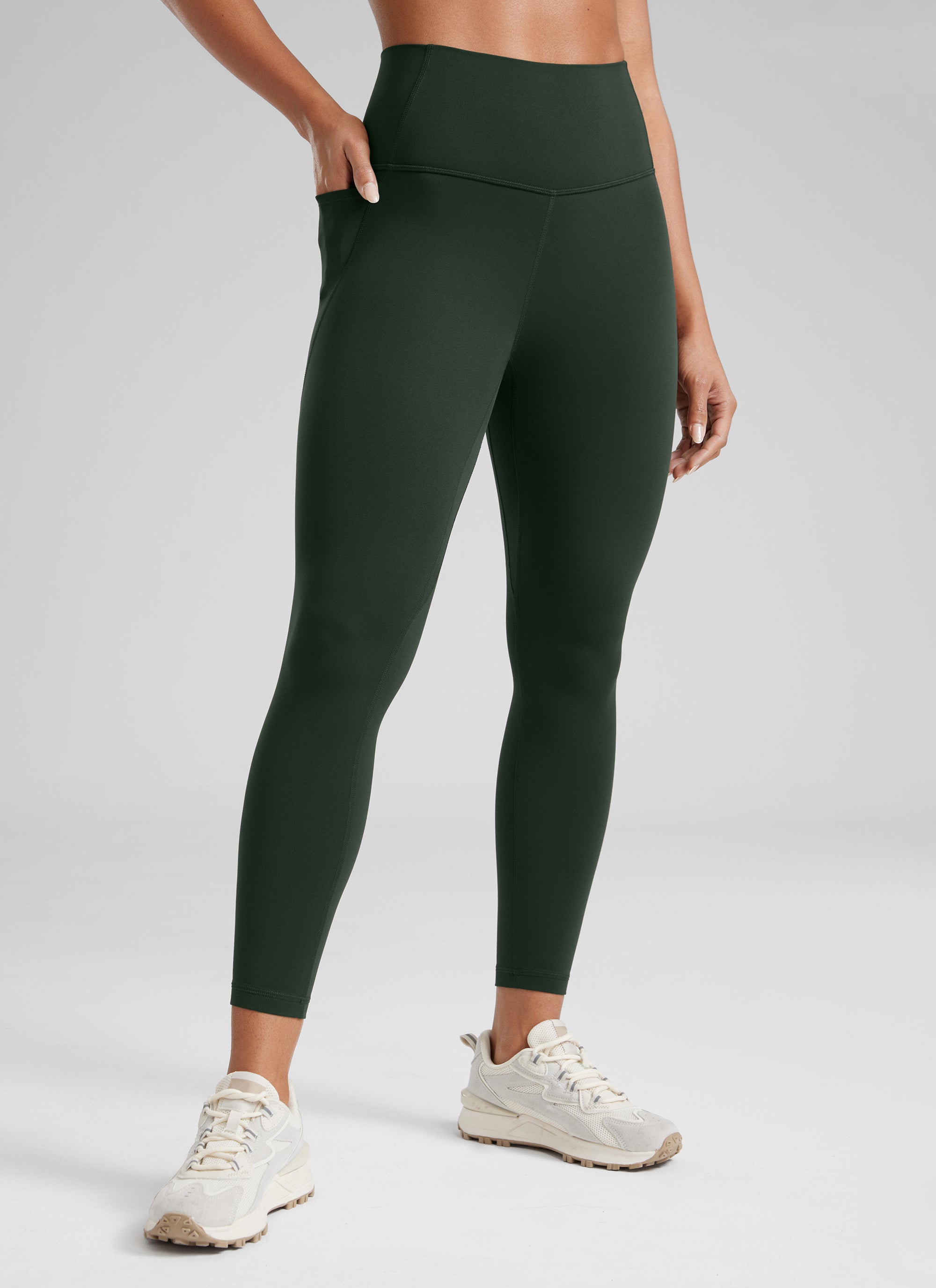 CRZ YOGA Butterluxe Legging con Bolsillos y Cintura Alta para Mujer Leyenda Verde
