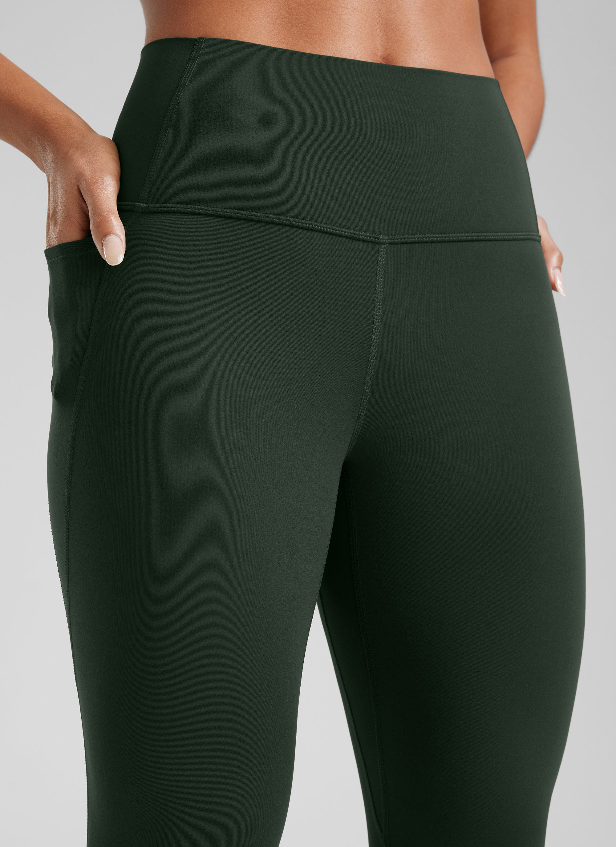 CRZ YOGA Butterluxe Legging con Bolsillos y Cintura Alta para Mujer Leyenda Verde