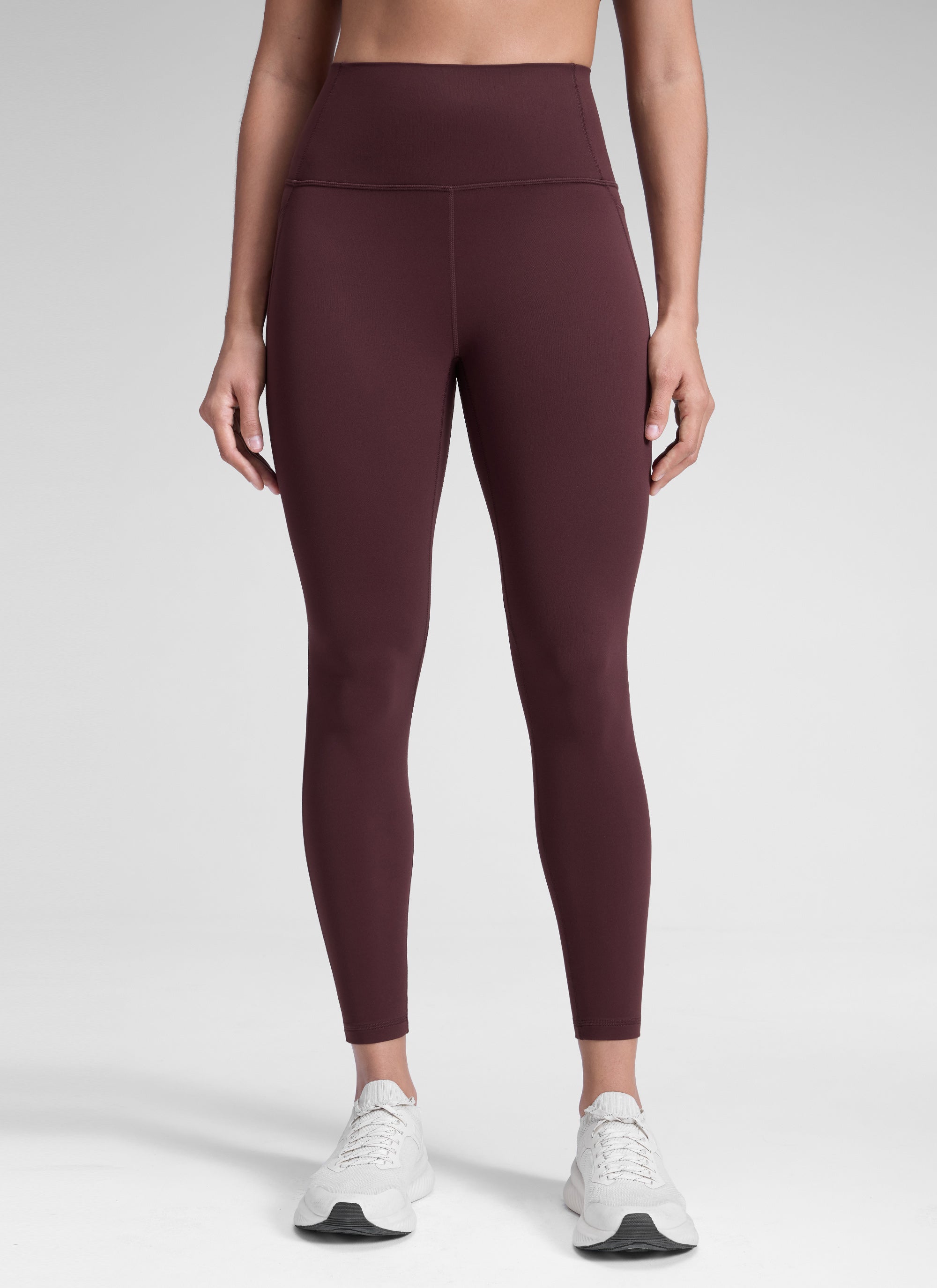 CRZ YOGA Butterluxe Legging con Bolsillos y Cintura Alta para Mujer Ciruela madura