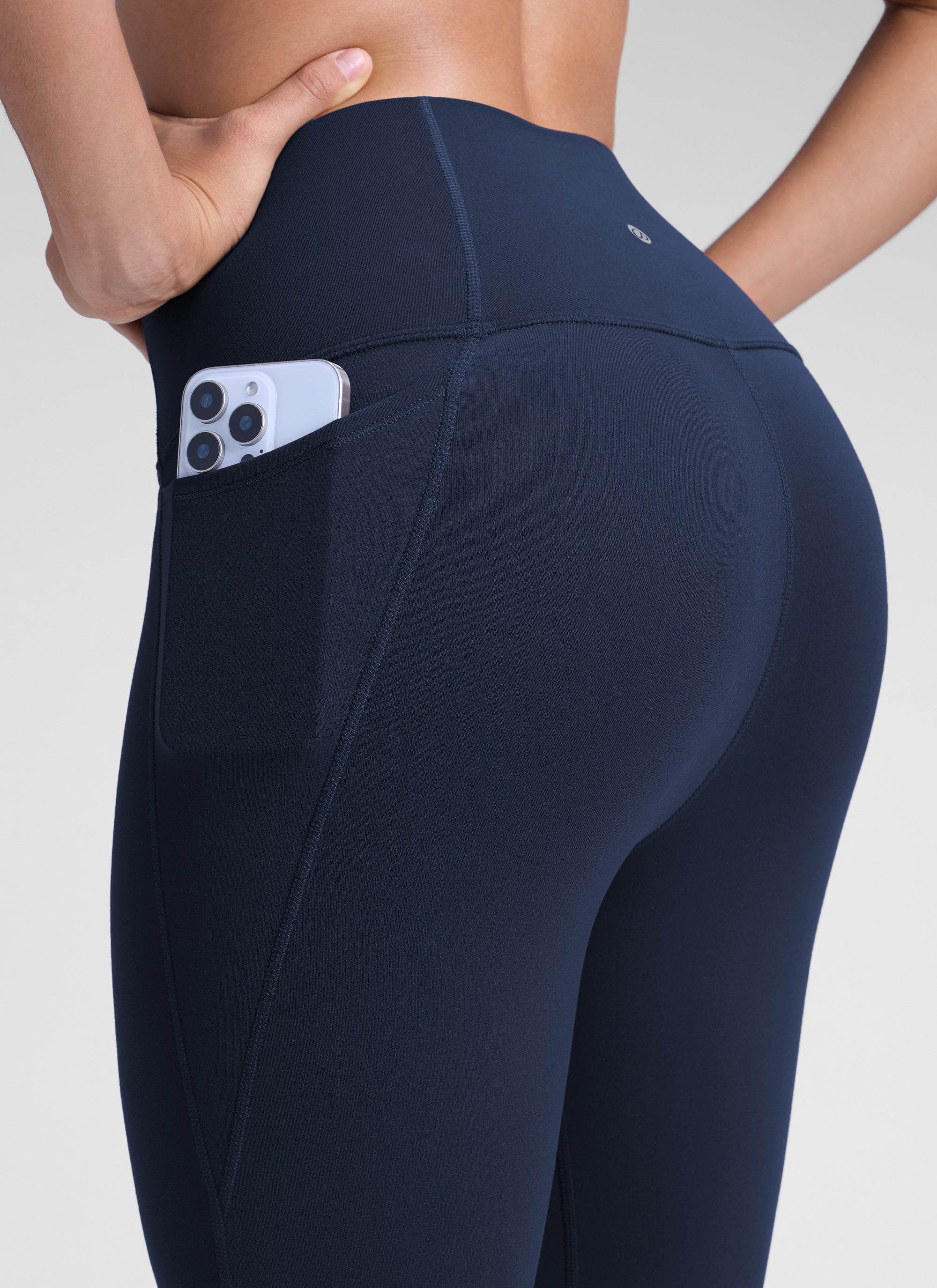 CRZ YOGA Butterluxe Legging con Bolsillos y Cintura Alta para Mujer Azul marino