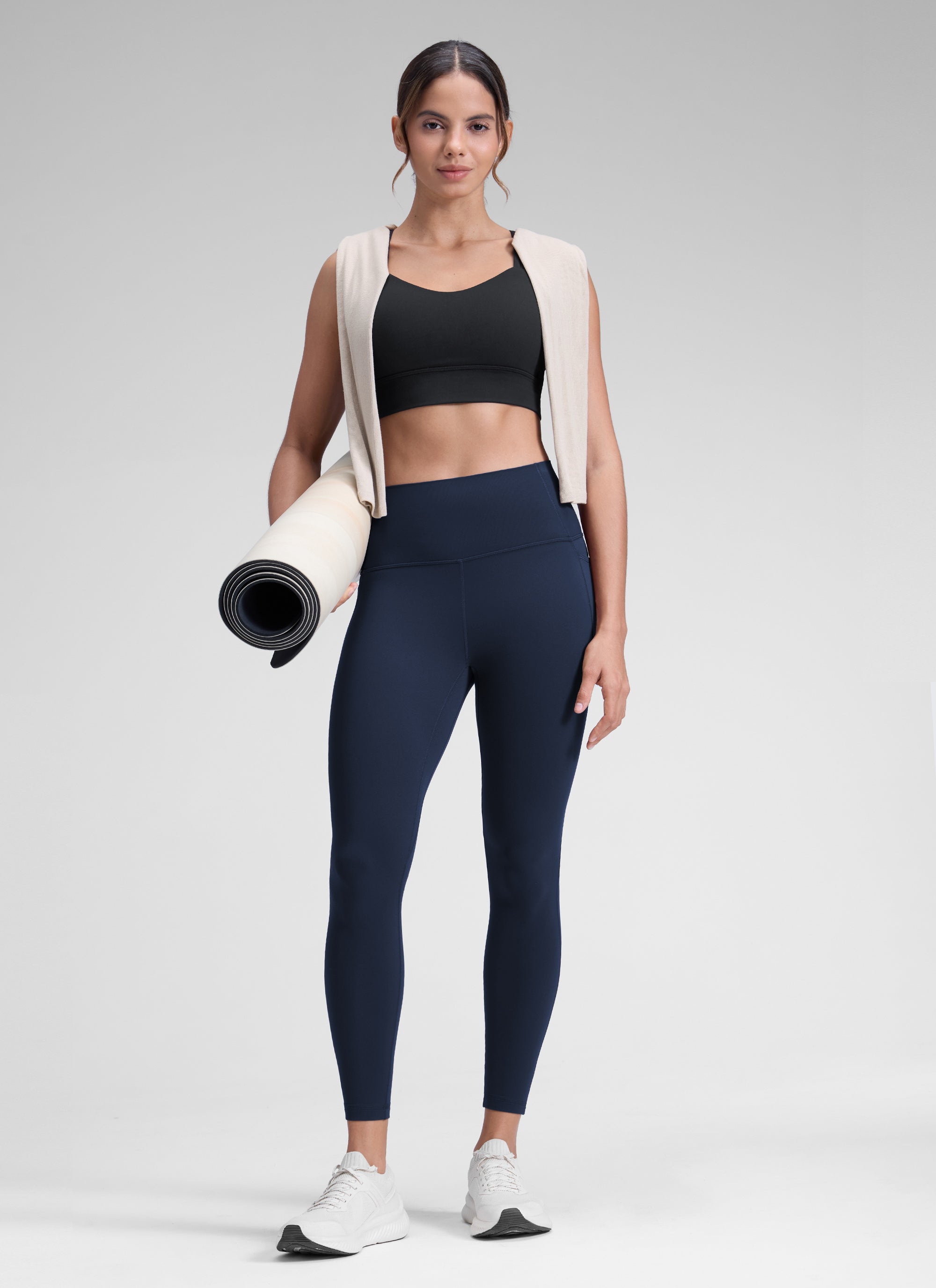 CRZ YOGA Butterluxe Legging con Bolsillos y Cintura Alta para Mujer Azul marino