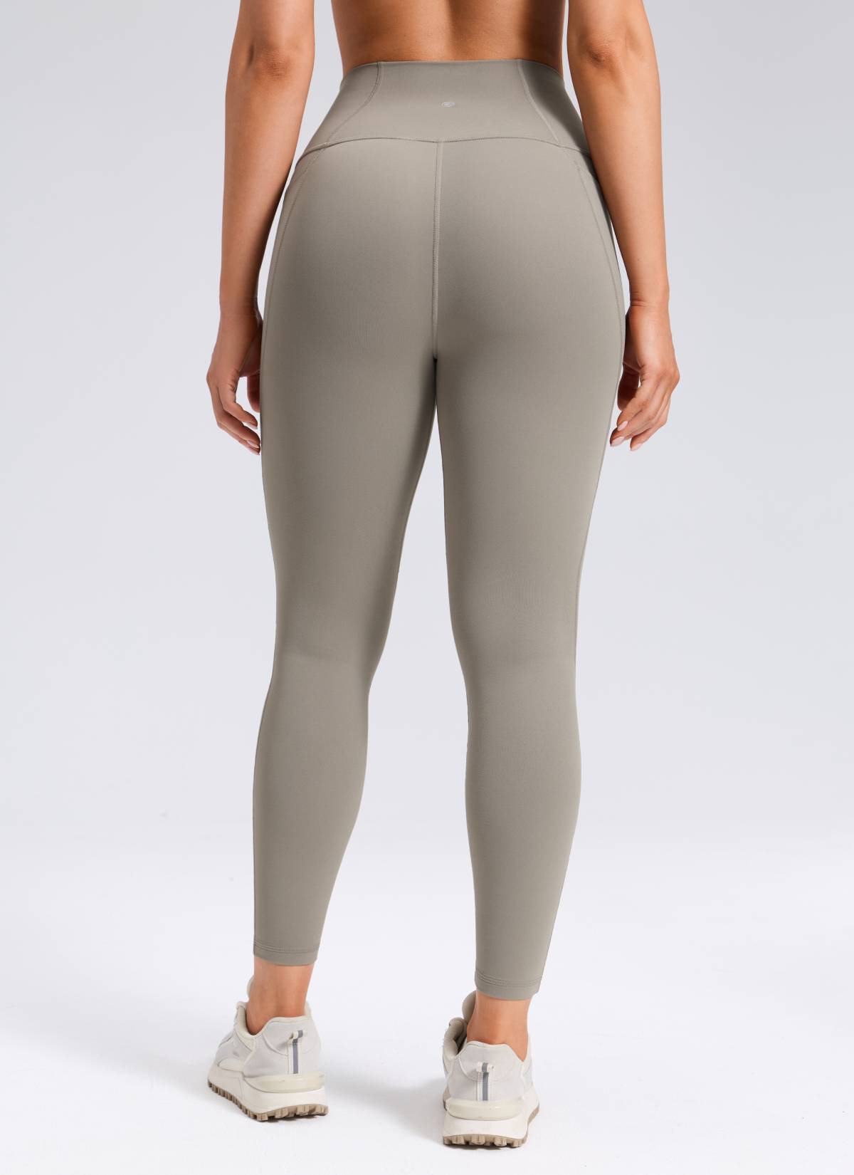 CRZ YOGA Butterluxe Legging con Bolsillos y Cintura Alta para Mujer Gris Ceniza Cálido