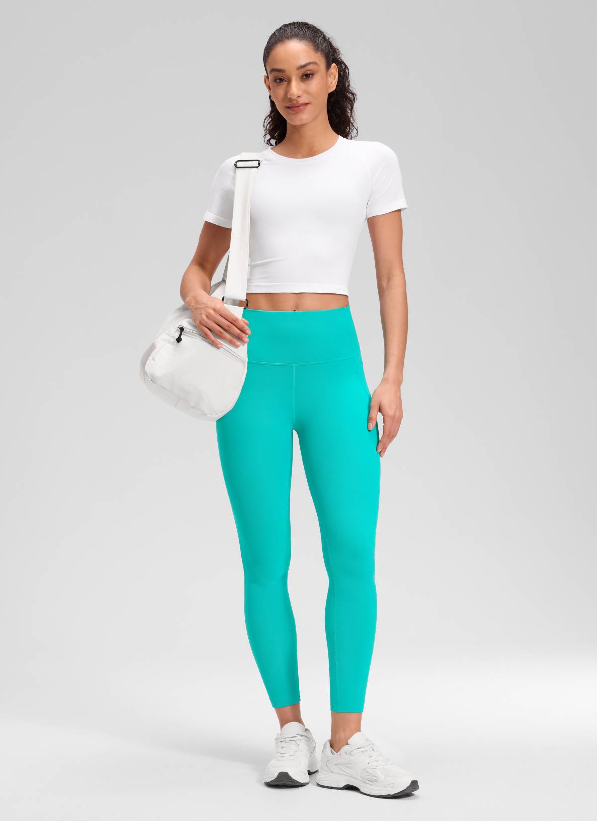 CRZ YOGA Butterluxe Legging con Bolsillos y Cintura Alta para Mujer Trópicos Teal