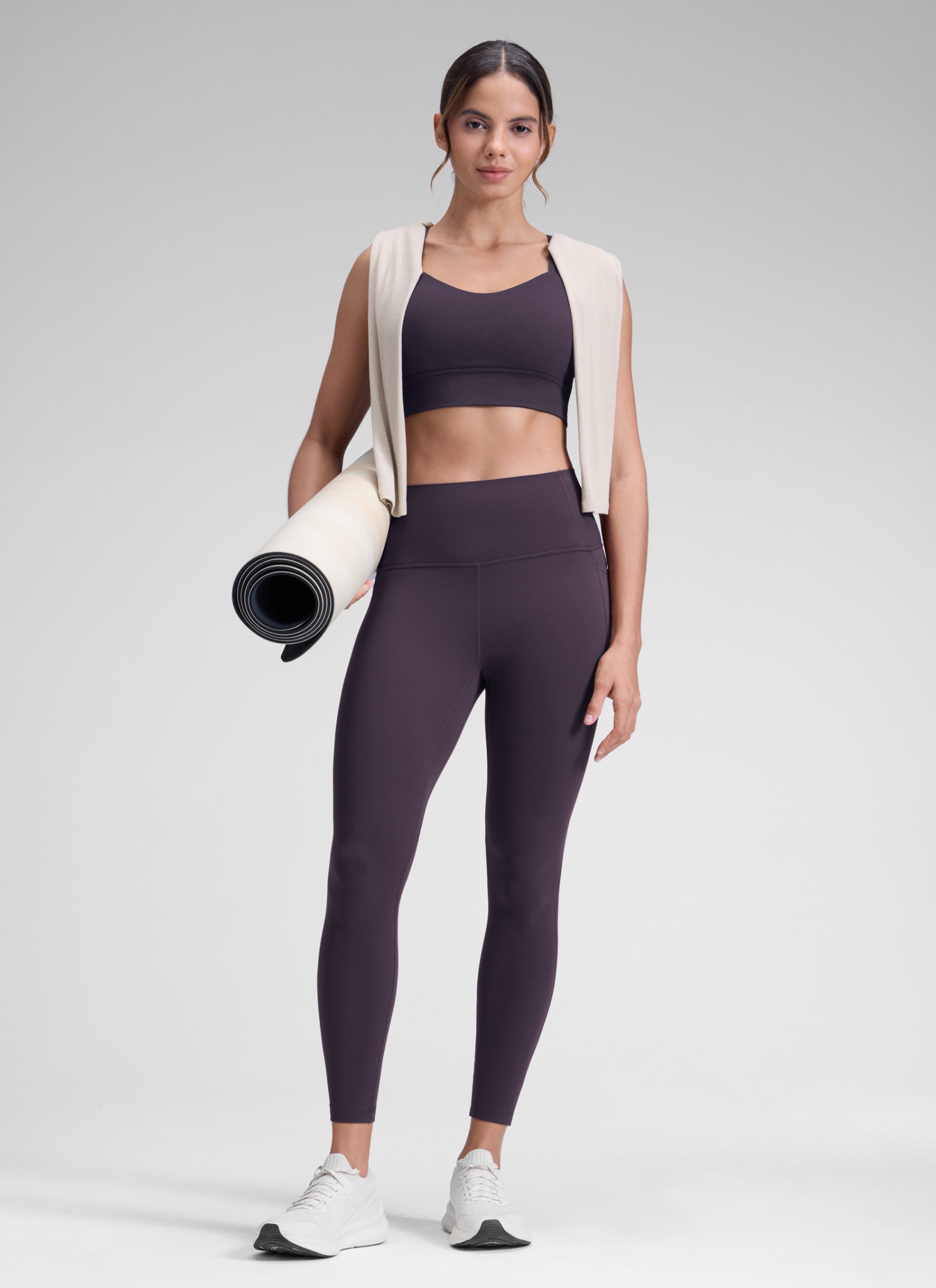 CRZ YOGA Butterluxe Legging con Bolsillos y Cintura Alta para Mujer Atmósfera Púrpura
