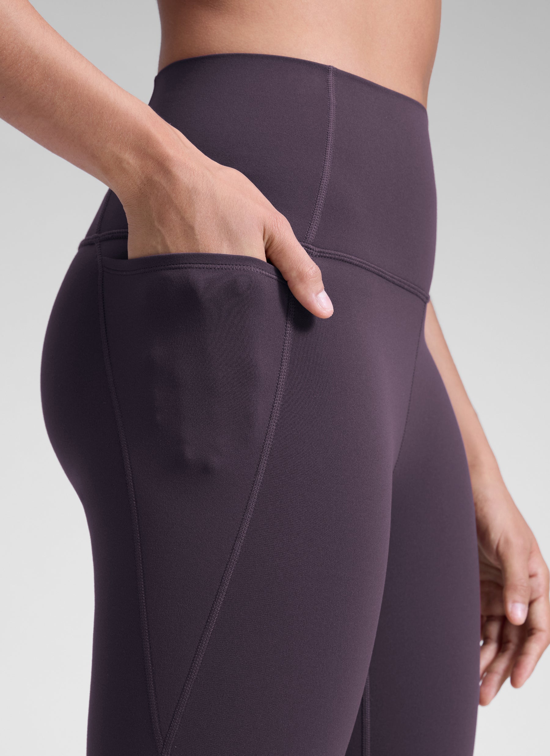 CRZ YOGA Butterluxe Legging con Bolsillos y Cintura Alta para Mujer Atmósfera Púrpura