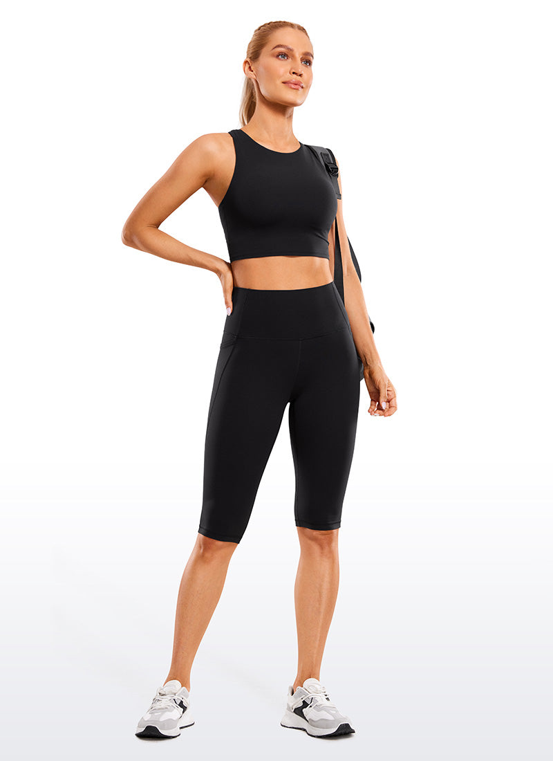 CRZ YOGA Butterluxe Leggings de Cintura Alta con Bolsillo para Mujer Negro