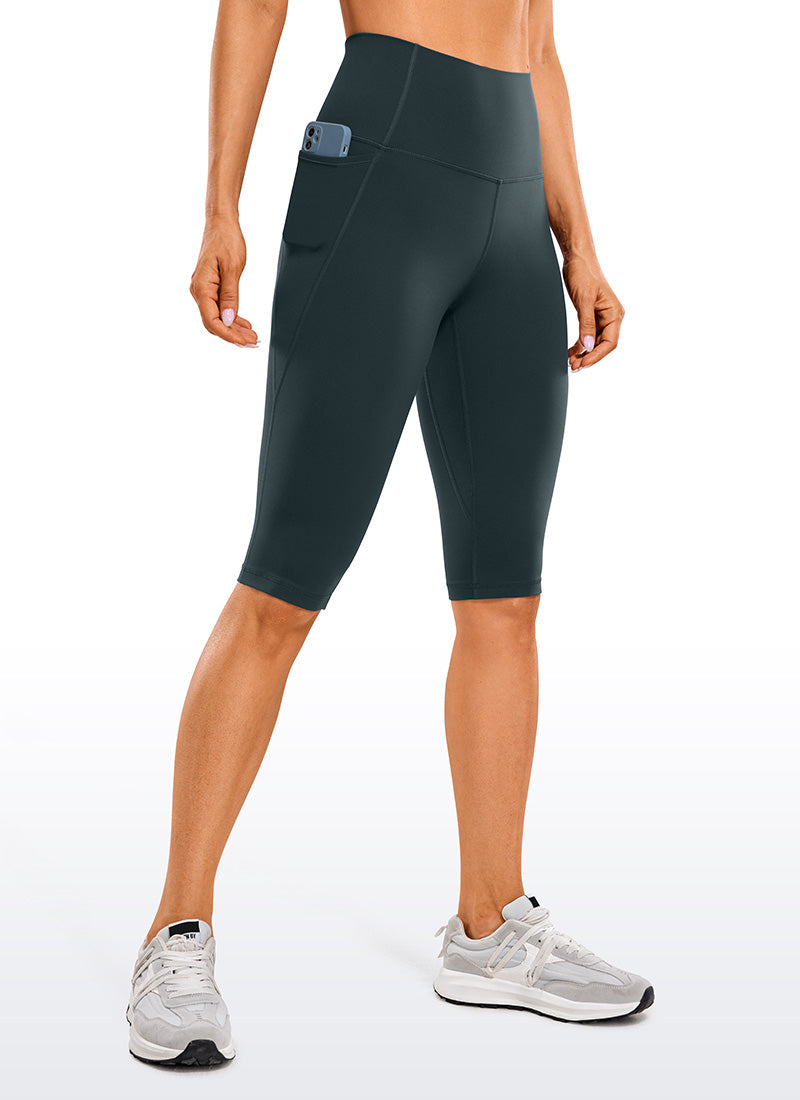 CRZ YOGA Butterluxe Leggings de Cintura Alta con Bolsillo para Mujer Verde oscuro del bosque