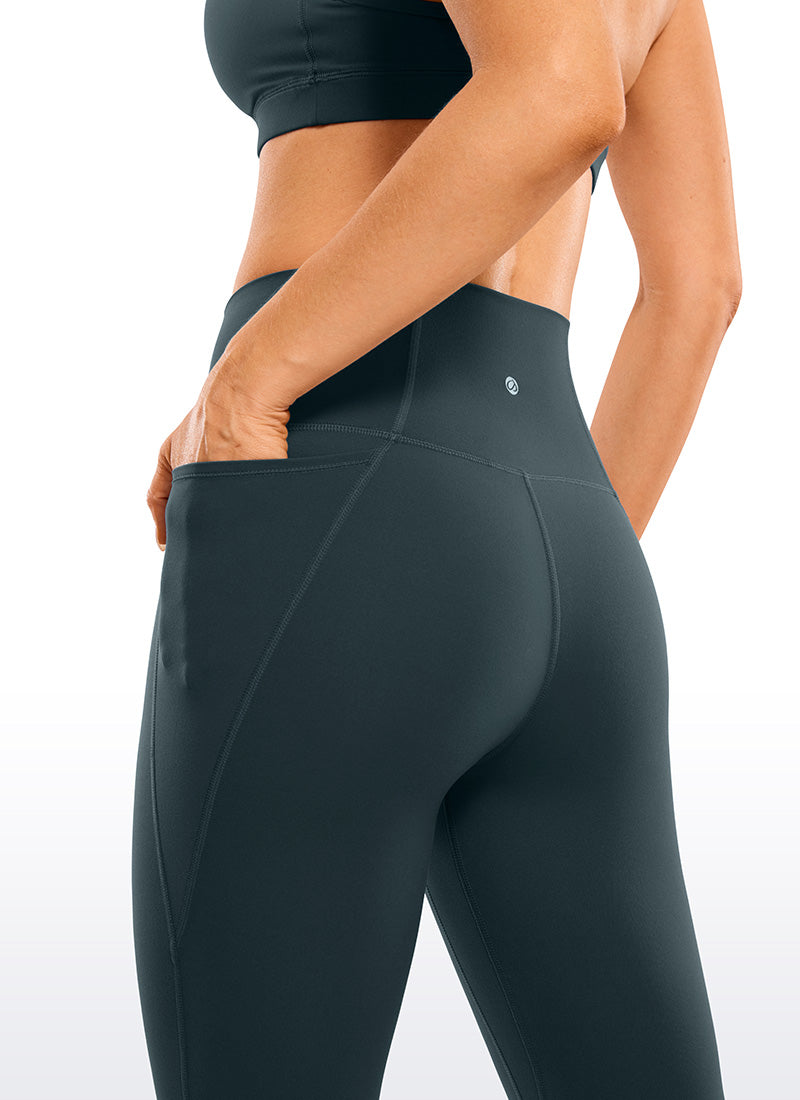 CRZ YOGA Butterluxe Leggings de Cintura Alta con Bolsillo para Mujer Verde oscuro del bosque