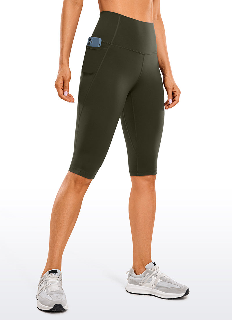 CRZ YOGA Butterluxe Leggings de Cintura Alta con Bolsillo para Mujer Verde Oliva