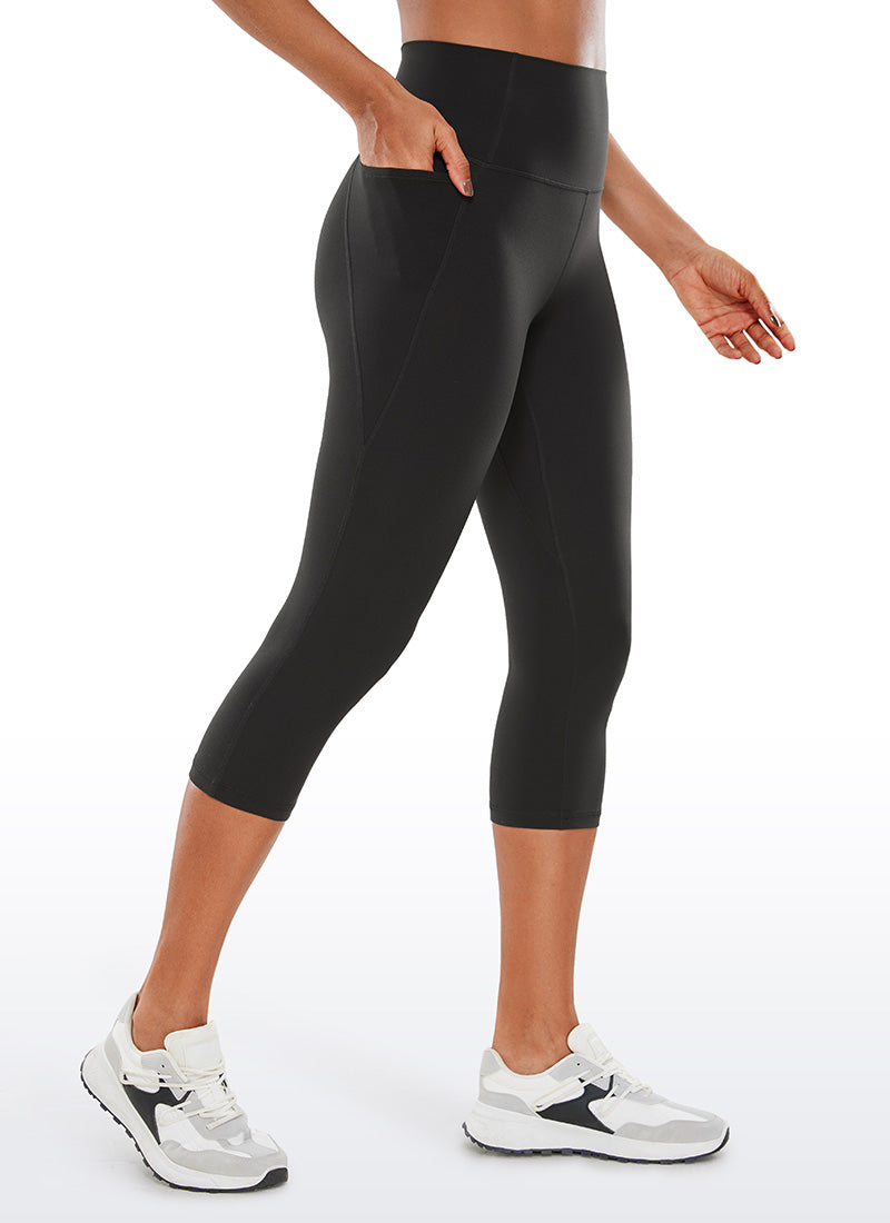 CRZ YOGA Butterluxe Leggings de Cintura Alta con Bolsillo para Mujer Negro