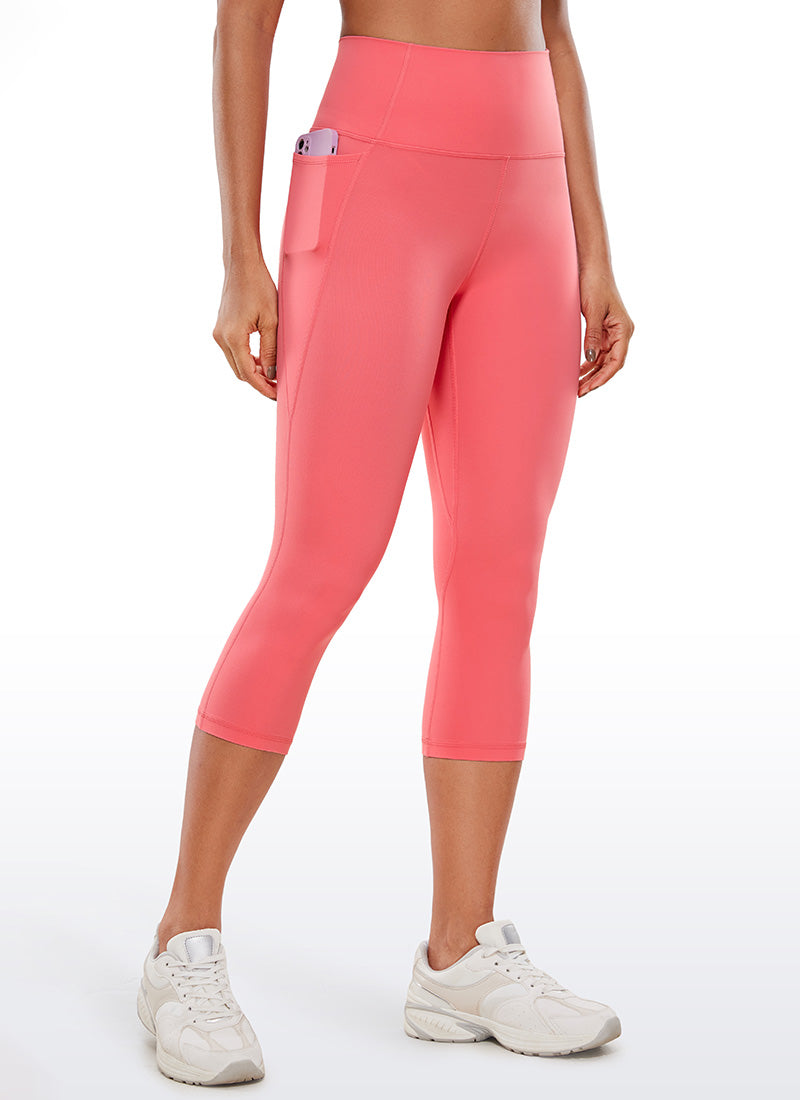 CRZ YOGA Butterluxe Leggings de Cintura Alta con Bolsillo para Mujer Sorbete de Frambuesa