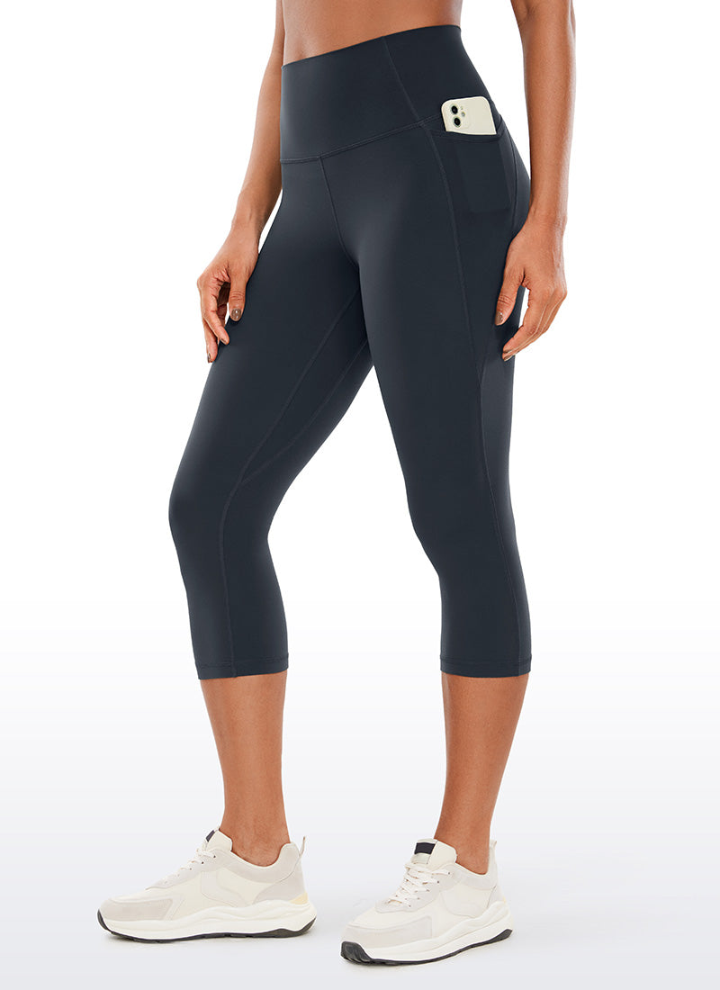 CRZ YOGA Butterluxe Leggings de Cintura Alta con Bolsillo para Mujer True Navy