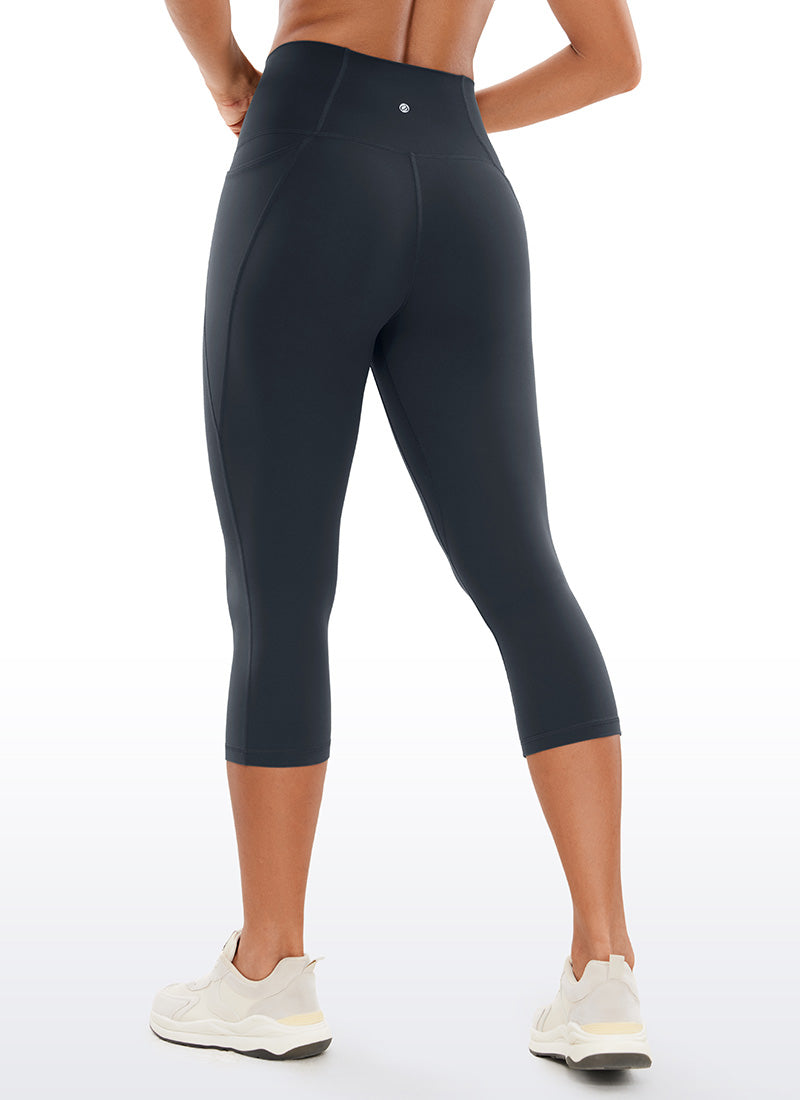 CRZ YOGA Butterluxe Leggings de Cintura Alta con Bolsillo para Mujer True Navy