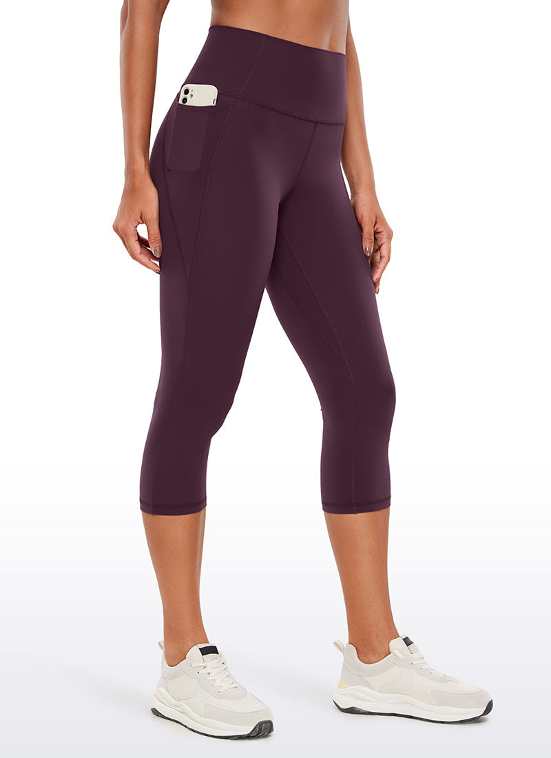CRZ YOGA Butterluxe Leggings de Cintura Alta con Bolsillo para Mujer Deep Purple